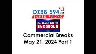 Balitang Balita Sa Dobol B Commercial Breaks May 21 2024 Part 1 [upl. by Leynad]