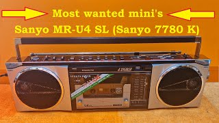 Sanyo MRU4 SL repair Sanyo M 7780 Amazing boombox every collectors dream [upl. by Annim]