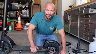 How to Change a Scooter Tire Air Filled Tire [upl. by Kissie974]