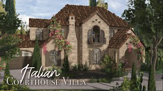 🪴 Roblox Bloxburg Italian Villa House I Casa Toscana 🌿 [upl. by Lallage]