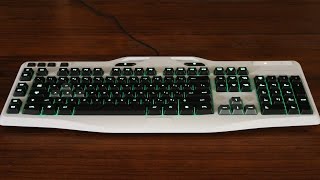 Custom Matte Rubber White  Logitech G105 Gaming Keyboard [upl. by Acissej]