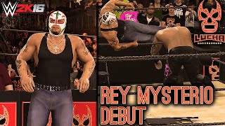 Lucha Underground Rey Mysterio Debut 2016  WWE 2K16 PS4XBOX ONE [upl. by Iemaj]