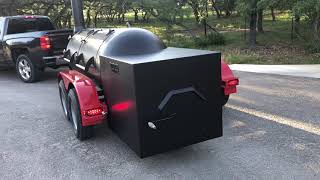 500 Gallon  Walk Up Trailer Moberg Smokers [upl. by Ahsirak]