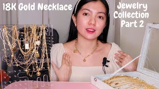 18Karat Gold Jewelry Collection Part 2  Necklace Collection [upl. by Ssegrub]