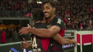 TOP 14  Essai de Ange CAPUOZZO 3 ST  Stade Toulousain  RC Toulon [upl. by Rosner]