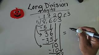 Long Division4 digitsteacher maths education grade4exam education kids [upl. by Tore130]