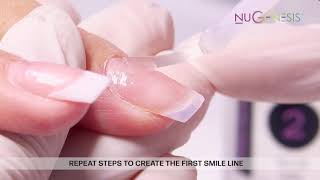 How To Tutorial French On Natural Nails With NuGenesis Nails Dipping Powder [upl. by Jenks606]