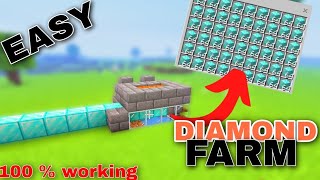 WORKING 119120 EASY DIAMOND FARM MINECRAFT  EASY DUPLICATION GLITCH 120  MINECRAFT FARMS [upl. by Herrington]