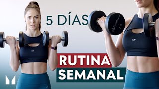 Mejor Rutina de GIMNASIO de 5 Días ¡Para Mujeres [upl. by Mears696]