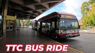 TTC 63 Bus Ride from Ossington Station to Eglinton West Station [upl. by Dalohcin443]