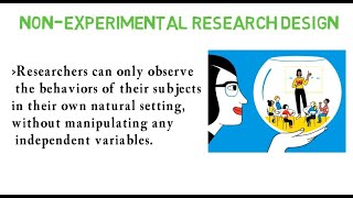 LESSON 4 Non Experimental Research Design Part 1 [upl. by Dicks446]