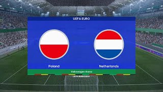 POLSKA  HOLANDIA  EURO 2024  SYMULACJA [upl. by Ttereve]