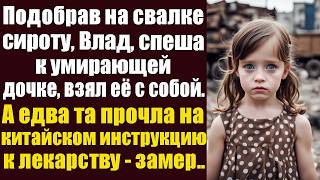 Подобрав на свалке сироту Влад спеша к умирающей дочке взял её с собой А едва та прочла на [upl. by Towbin]