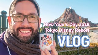 VLOG New Years Day 2018 at Tokyo Disney Resort [upl. by Mellen]