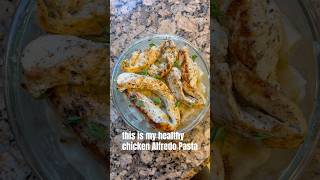 Healthy Chicken Alfredo 🐓 cooking healthyfood [upl. by Frodine]