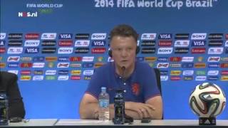 Persconferentie Van Gaal en Robben  NOS WK Voetbal [upl. by Adidnere]