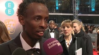 Barkhad Abdi Captain Phillips interview  BAFTAs 2014 [upl. by Wernsman]