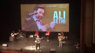 Ali Sethi Explains The Video of Chann Kithan  Live in Dubai 10 March 2018 [upl. by Annaehr92]