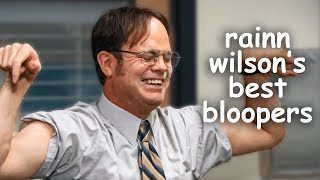 the office bloopers but its just dwight  Best of Rainn Wilsons Bloopers  Comedy Bites [upl. by Ahsie]