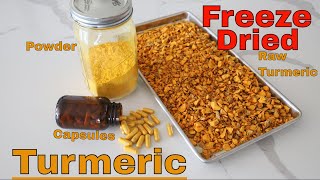 Make Your Own Turmeric Capsules with Freeze Dried Turmeric Powder [upl. by Noivart]