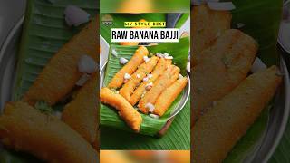 Andhra Aratikaya Bajji  Crispy Raw Banana Bajji [upl. by Malloch]