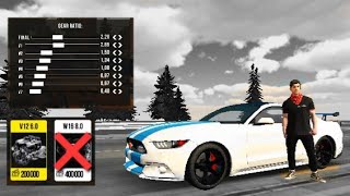 FORD MUSTANG GT V12 engine gearbox car parking multiplayer [upl. by Norby]