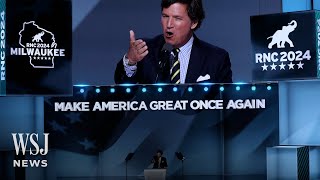 Watch Tucker Carlsons Full Speech From the 2024 Republican National Convention  WSJ News [upl. by Egon]