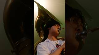 sousaphone X baritone brass music sousaphone baritone baritonesax saxophone pop shorts [upl. by Araht163]