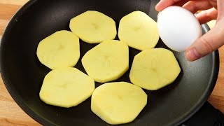 1 Potato 2 eggs Quick recipe perfect for breakfast Simple and delicious recipe [upl. by Enimrej729]