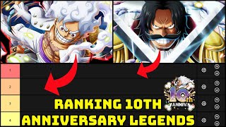 RANKING EVERY 10TH ANNIVERSARY LEGEND WHO IS THE BEST One Piece Treasure Cruise [upl. by Lutim]