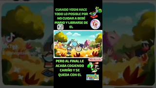 CUANDO YOSHI CONOCE A MARIO BEBÉ yoshi mario humor risa parodia nintendo comedia retro snes [upl. by Ayekat]