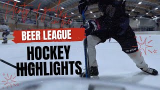 Beer League Hockey Highlights hockey beerleaguehockey hockeyisforeveryone [upl. by Ettennahs]