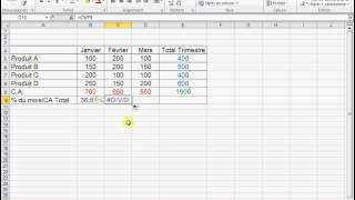 EXCEL  Cellule référence [upl. by Larkins]