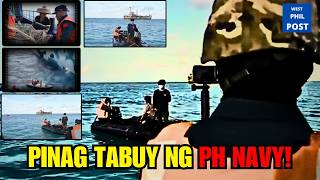 Philippine navy tinataboy ang China Coast Guard sa AYUNGIN SHOAL [upl. by Celinda]