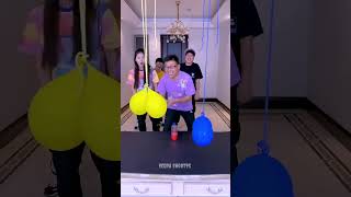 First Balloon Drop Challenge 😂 Play game shortvideo ytshorts youtubeshorts viralvideo shorts [upl. by Tybi]