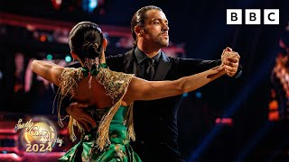 Shayne Ward and Nancy Xu Tango to The Door by Teddy Swims ✨ BBC Strictly 2024 [upl. by Yelkao738]