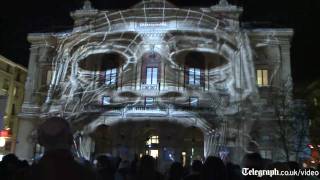 Amazing 3D projection mapped on building [upl. by Alyks796]