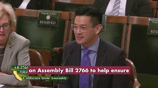 Assemblymembers Diane Dixon and Evan Low Present AB 2766 in Assembly Committee on Public Safety [upl. by Tterrag565]