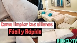 Como limpiar los sillonessofas fácil y rápido [upl. by Ailido942]