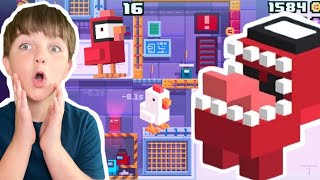 AMONG US in Crossy Road Castle  Gameplay with Ima and Jessy [upl. by Asek594]