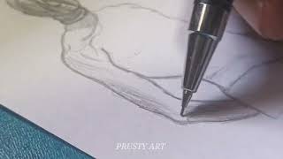 Model drawing prusty art [upl. by Eillam]