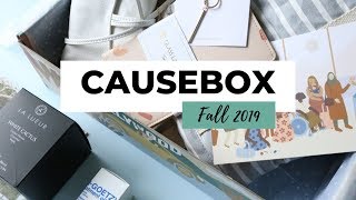 CAUSEBOX Review Fall 2019 Lifestyle Subscription Box [upl. by Ahseem]