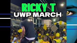 St Lucia Politics  Performance by Ricky T UWP Save Our Saint Lucia Public Meeting [upl. by Fevre217]