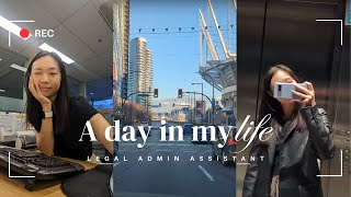 a day in my life  legal admin assistant [upl. by Shanley]