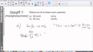 Fysik 1  Egenomgång  Kapitel 3 Ergo  Uppgift 1 [upl. by Donoghue]