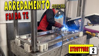 arredamento officina fai da te  2  le strutture [upl. by Carvey847]