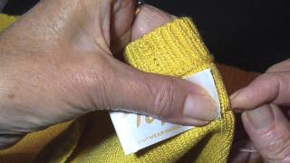 HOW TO SEW A LABEL INTO A GARMENT [upl. by Enitsej]