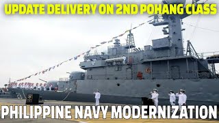 DELIVERY OF SECOND POHANG CLASS CORVETTE FOR PHILIPPINE NAVY DROM SOUTH KOREA COULD GET MORE UP TO 2 [upl. by Layton]