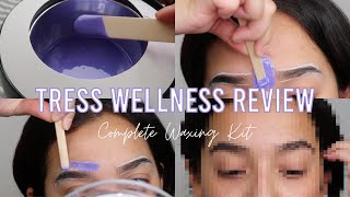 Waxing My Eyebrows At Home Using An Amazon Hard Wax Kit  Tress Wellness Review 2021  🎉GIVEAWAY 🎉 [upl. by Nonnahsal]