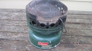 How to Light a Coleman Catalytic Heater [upl. by Etnoled]